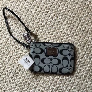 black coach wristlet